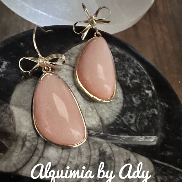 Alquimia Pink and Gold Earrings - Picture 1 of 1
